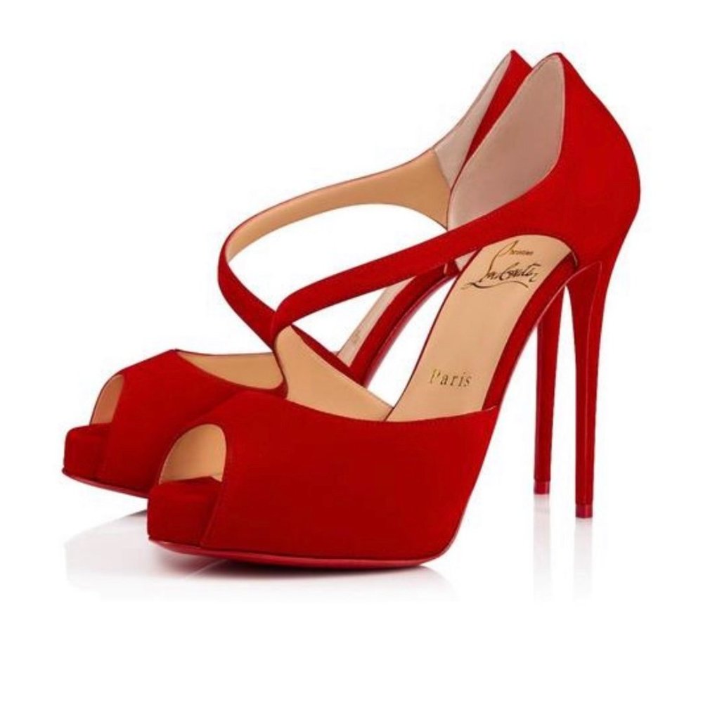 Christian Louboutin Catchy Two Peep Toe Pumps